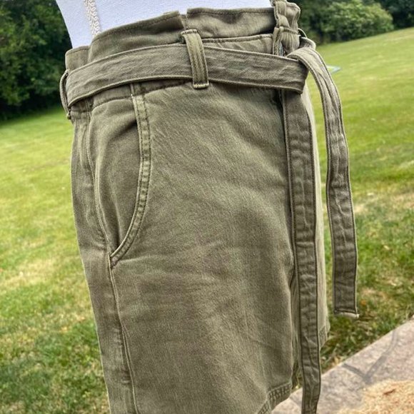 American Eagle Denim Skirt ~ NWT ~ Stretch - Olive Green - size 14 - Picture 13 of 14